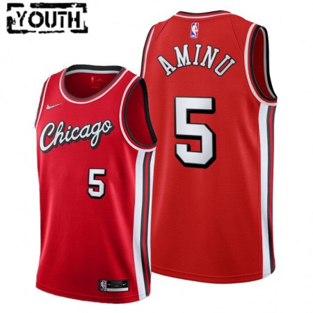 Dres Chicago Bulls Al-Farouq Aminu 5 Nike 2021-22 City Edition Throwback Swingman - Dječji